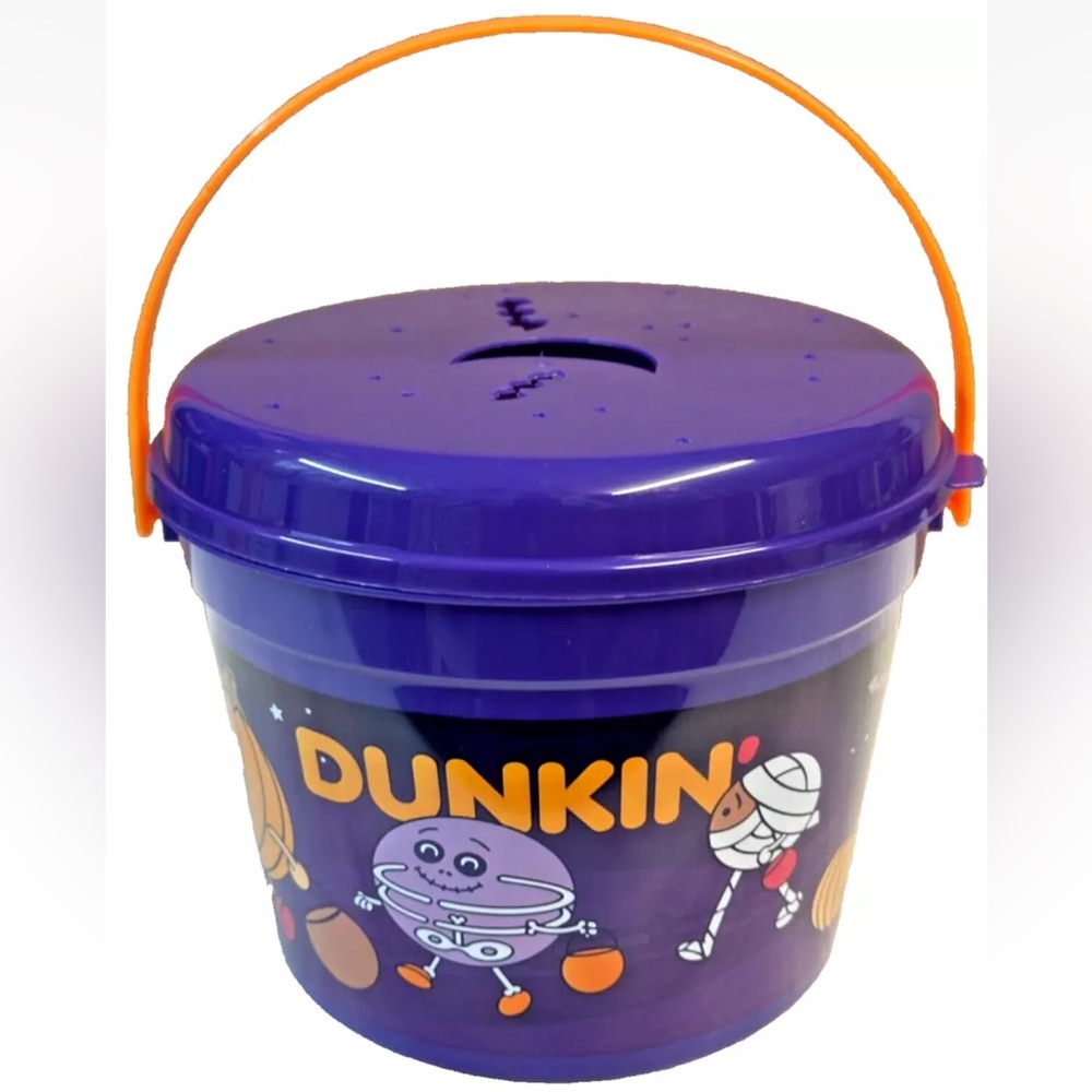 🎃🍩 NEW Dunkin Donuts Halloween Munchkin Bucket, brand new, never used!